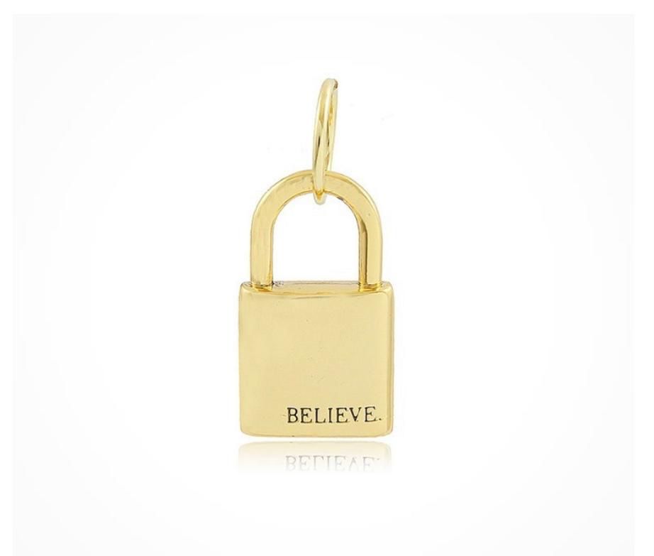 Charm Believe Gold Lock